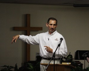 Todd speaking for Faith Promise at Ustick Church of the Nazarene