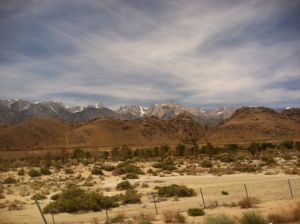 We became very familiar with the beautiful Sierras of California!